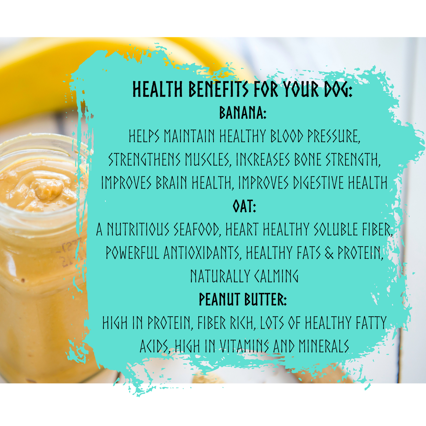 All-Natural Banana & Peanut Butter Dog Treats