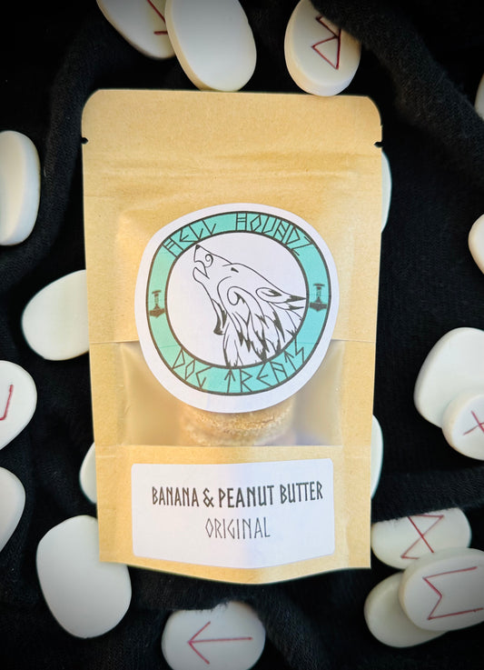 All-Natural Banana & Peanut Butter Dog Treats